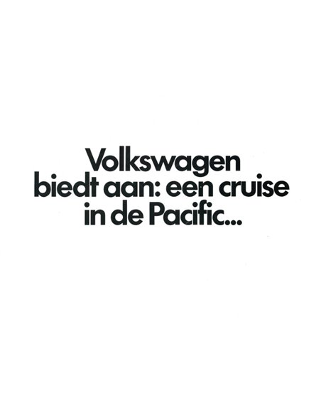 1988 VOLKSWAGEN JETTA PACIFIC BROCHURE NEDERLANDS