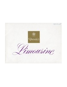 1970 DAIMLER LIMOUSINE BROCHURE ENGELS