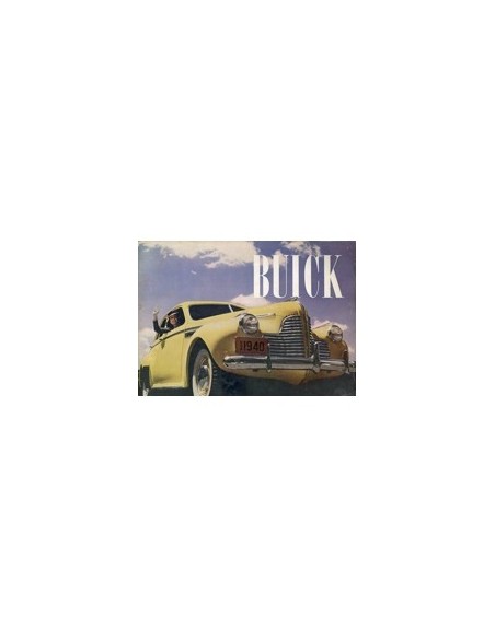 1940 BUICK PROGRAMMA BROCHURE ENGELS