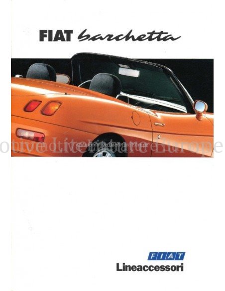 1996 FIAT BARCHETTA LINEACCESSORI DUTCH