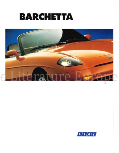 1996 FIAT BARCHETTA BROCHURE ENGLISH