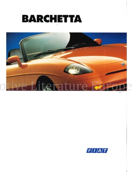 1996 FIAT BARCHETTA BROCHURE ENGELS