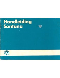1984 VOLKSWAGEN SANTANA BETRIEBSANLEITUNG NIEDERLÄNDISCH