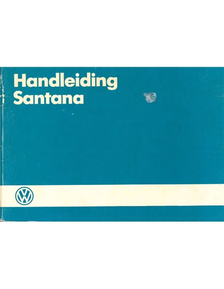 1984 VOLKSWAGEN SANTANA OWNERS MANUAL DUTCH