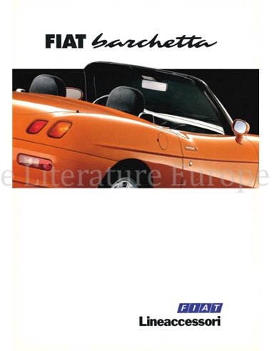 1996 FIAT BARCHETTA ACCESSOIRES BROCHURE DUITS