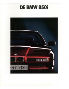 1990 BMW 8 SERIE COUPE BROCHURE DUTCH