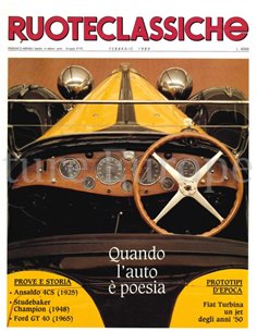 1989 RUOTECLASSICHE ZEITSCHRIFT 15 ITALIENISCH
