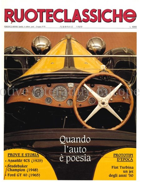 1989 RUOTECLASSICHE MAGAZINE 15 ITALIAN