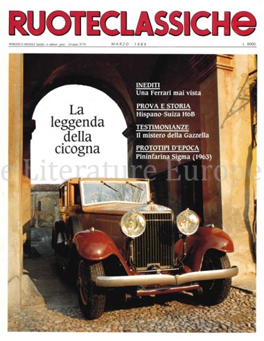 1989 RUOTECLASSICHE ZEITSCHRIFT 16 ITALIENISCH