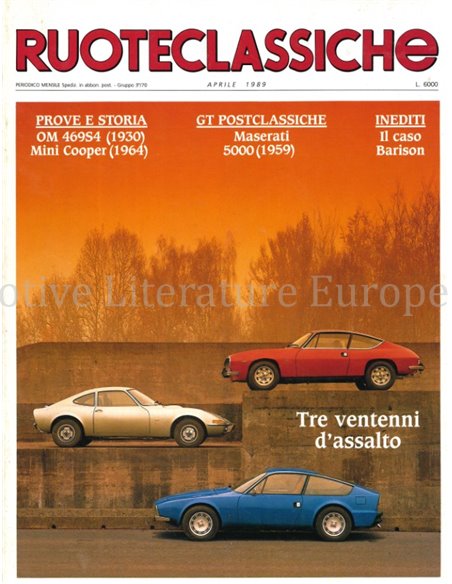 1989 RUOTECLASSICHE MAGAZINE 17 ITALIAN