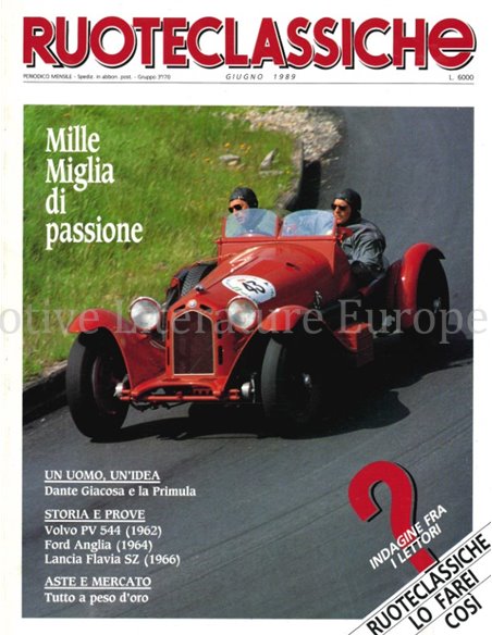 1989 RUOTECLASSICHE ZEITSCHRIFT 19 ITALIENISCH