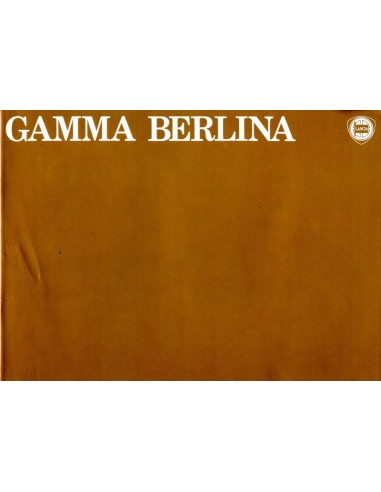 1979 LANCIA GAMMA BERLINA BROCHURE ENGELS