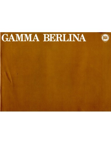 1979 LANCIA GAMMA BERLINA BROCHURE ENGELS