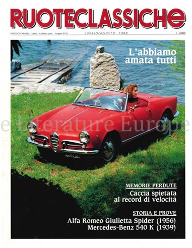 1989 RUOTECLASSICHE ZEITSCHRIFT 20 ITALIENISCH