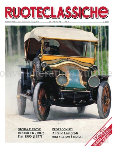 1989 RUOTECLASSICHE ZEITSCHRIFT 21 ITALIENISCH