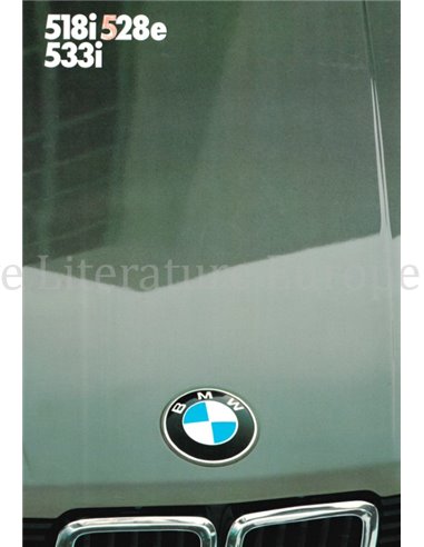 1984 BMW 5 SERIE BROCHURE DUITS
