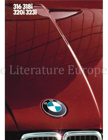 1985 BMW 3 SERIES BROCHURE DUTCH