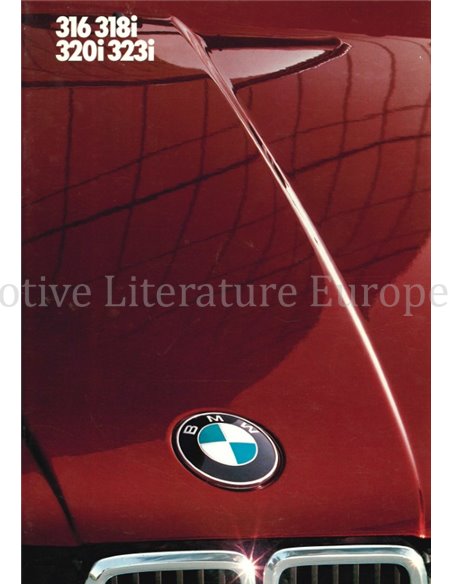 1985 BMW 3ER PROSPEKT NIEDERLÄNDISCH