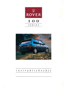 1990 ROVER 100 INSTRUCTIEBOEKJE NEDERLANDS