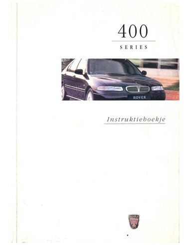 1998 ROVER 400  BETRIEBSANLEITUNG NIEDERLÄNDISCH