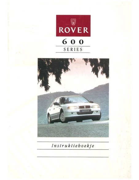 1994 ROVER 600 OWNERS MANUAL DUTCH