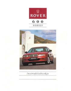 1996 ROVER 600 INSTRUCTIEBOEKJE NEDERLANDS