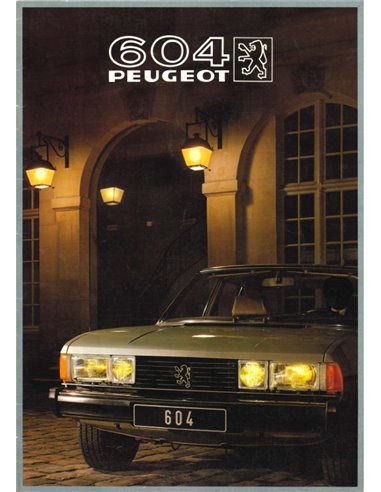 1982 PEUGEOT 604 PROSPEKT NIEDERLÄNDISCH