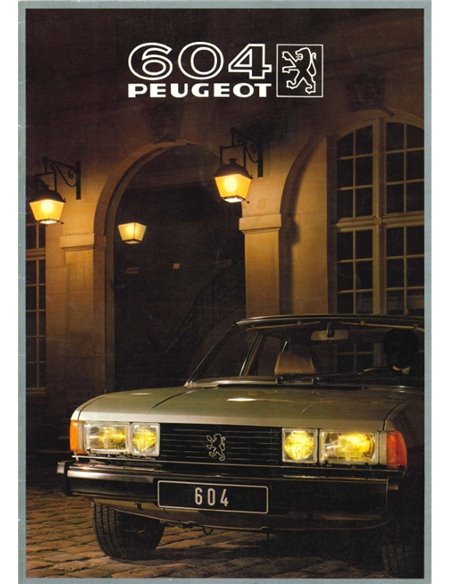 1982 PEUGEOT 604 BROCHURE DUTCH