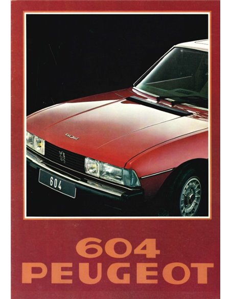 1978 PEUGEOT 604 BROCHURE DUTCH
