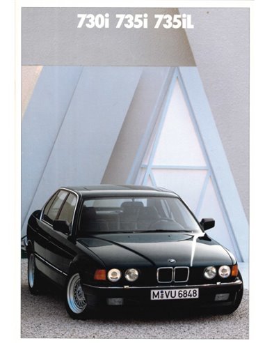 1989 BMW 7 SERIES BROCHURE DUTCH
