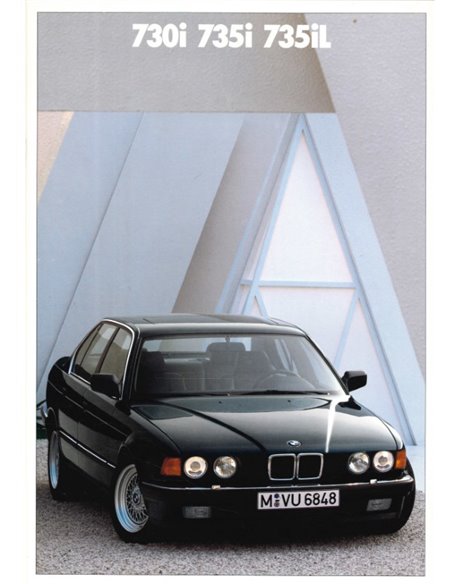 1989 BMW 7ER PROSPEKT NIEDERLÄNDISCH