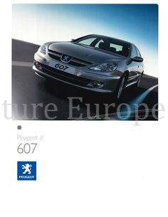 2007 PEUGEOT 607 PROSPEKT NIEDERLÄNDISCH