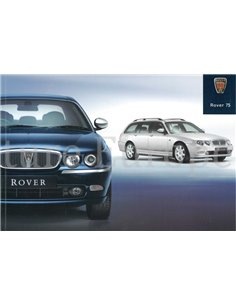 2002 ROVER 75 BROCHURE ENGLISH