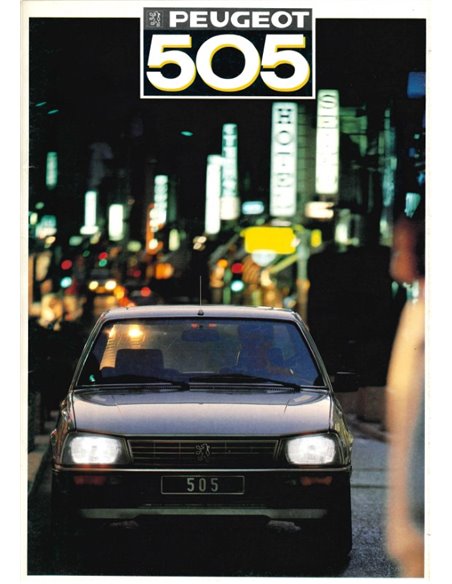 1987 PEUGEOT 505 SEDAN BROCHURE NEDERLANDS