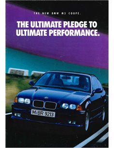 1992 BMW M3 COUPE BROCHURE ENGELS