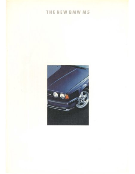 1992 BMW M5 BROCHURE ENGLISH