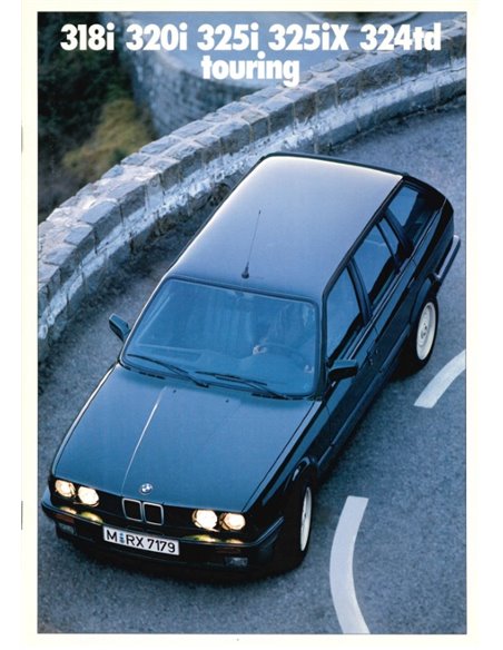 1989 BMW 3 SERIES TOURING BROCHURE GERMAN