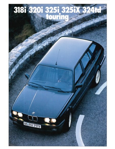1989 BMW 3 SERIES TOURING BROCHURE DUTCH