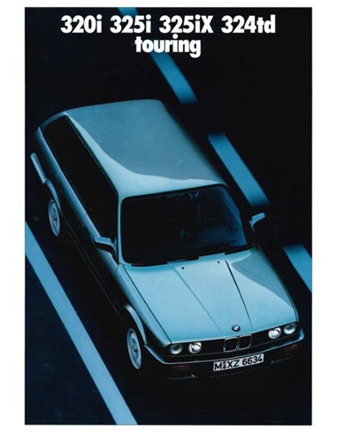 1987 BMW 3ER TOURING PROSPEKT ENGLISCH