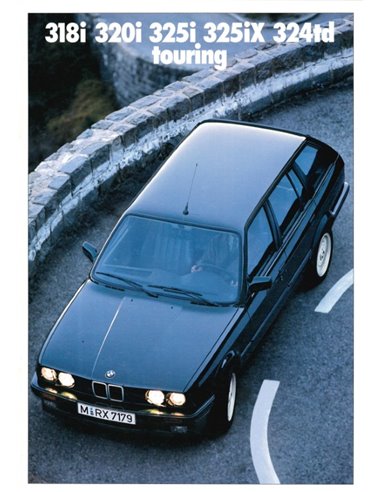 1989 BMW 3 SERIE TOURING BROCHURE FRANS