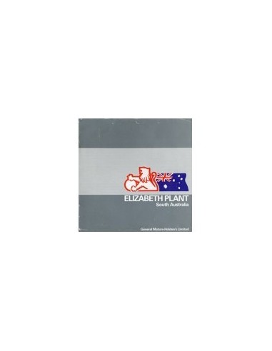 1984 HOLDEN ELIZABETH PLANT BROCHURE AUSTRALISCH