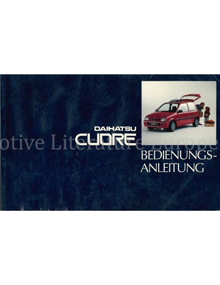 1991 DAIHATSU CUORE BETRIEBSANLEITUNG DEUTSCH