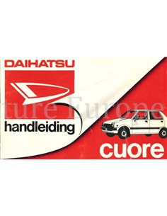 1984 DAIHATSU CUORE OWNERS MANUAL DUTCH