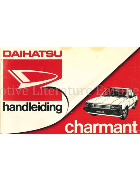 1984 DAIHATSU CHARMANT OWNERS MANUAL DUTCH