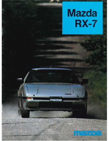 1985 MAZDA RX-7 PROSPEKT NIEDERLÄNDISCH