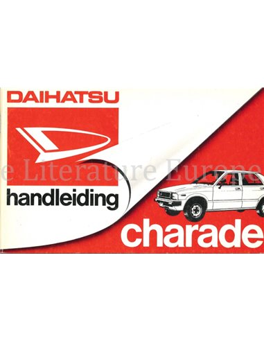 1981 DAIHATSU CHARADE BETRIEBSANLEITUNG NIEDERLÄNDISCH
