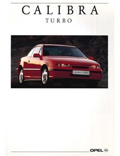 1992 OPEL CALIBRA TURBO PROSPEKT NIEDERLÄNDISCH