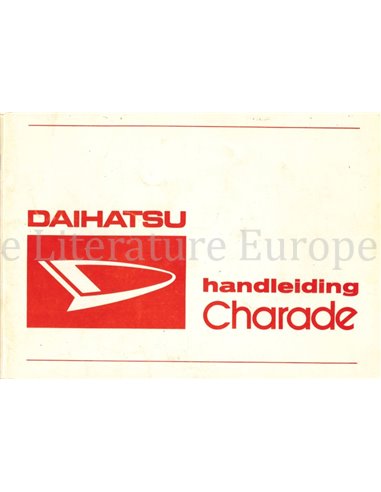1978 DAIHATSU CHARADE INSTRUCTIEBOEKJE NEDERLANDS