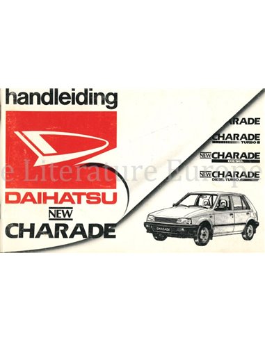 1986 DAIHATSU CHARADE INSTRUCTIEBOEKJE NEDERLANDS