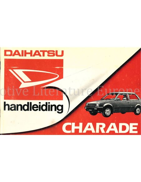 1984 DAIHATSU CHARADE BETRIEBSANLEITUNG NIEDERLÄNDISCH